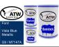 Preview: Ford, Vista Blue Metallic, G9 / M7147A: 500ml Lackdose + 500ml Klarlack + 250ml Härter - Set, von ATW Autoteile West.